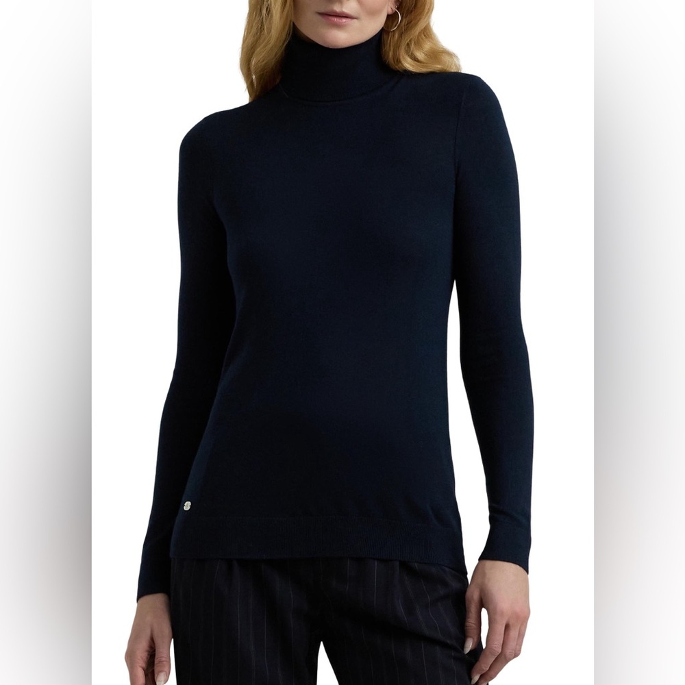 Lauren Ralph Lauren Navy Turtleneck Sweater